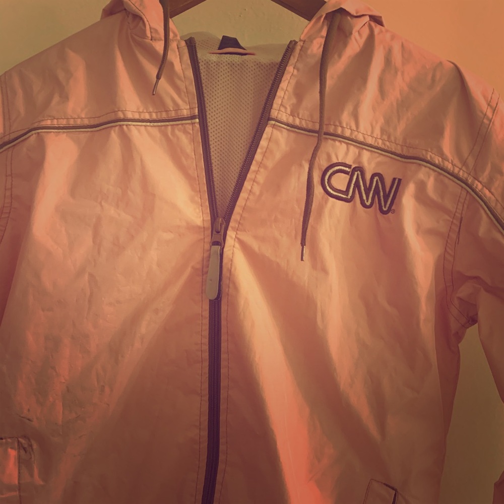 CNN rain jacket hoodie